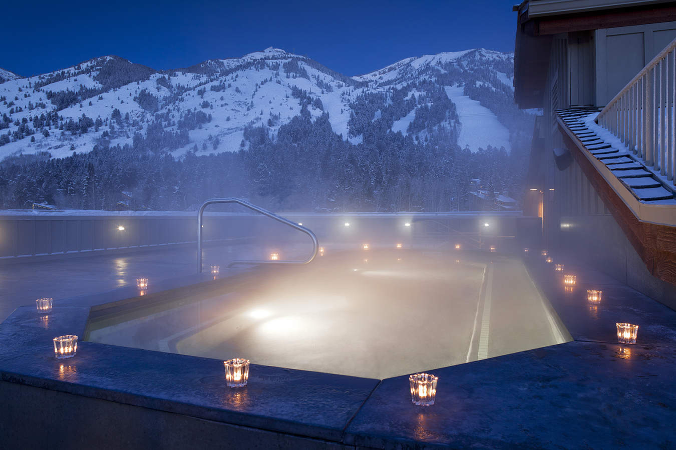 Roof top hot tub, Teton Mountain Lodge & Spa