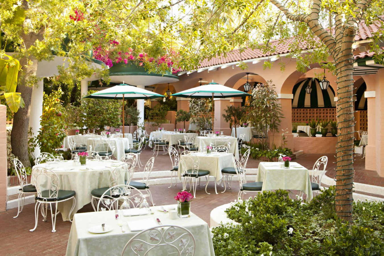 Lounge Patio - The Beverly Hills Hotel Sunset Boulevard