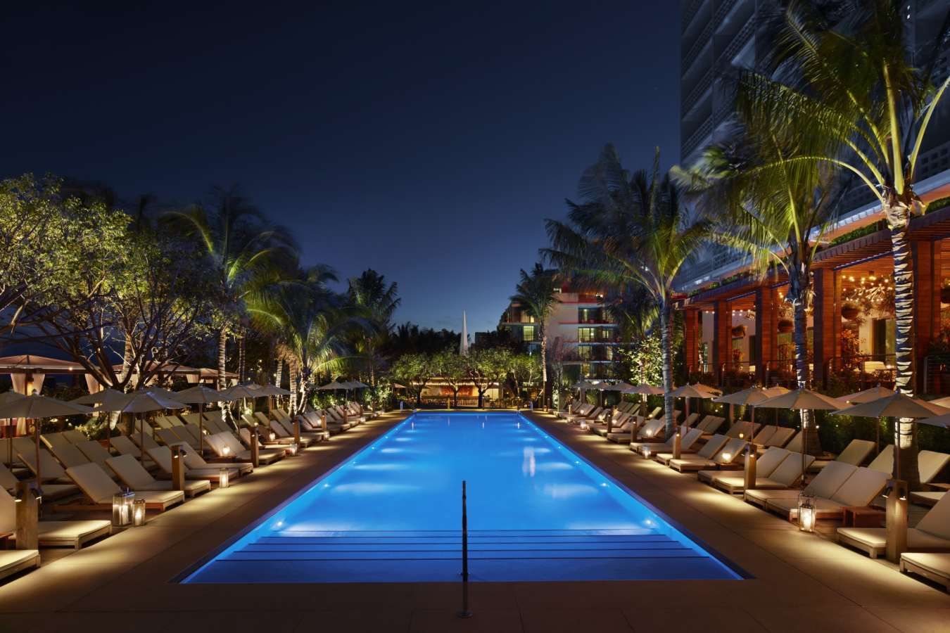 Pool at night - The Edition Miami Beach