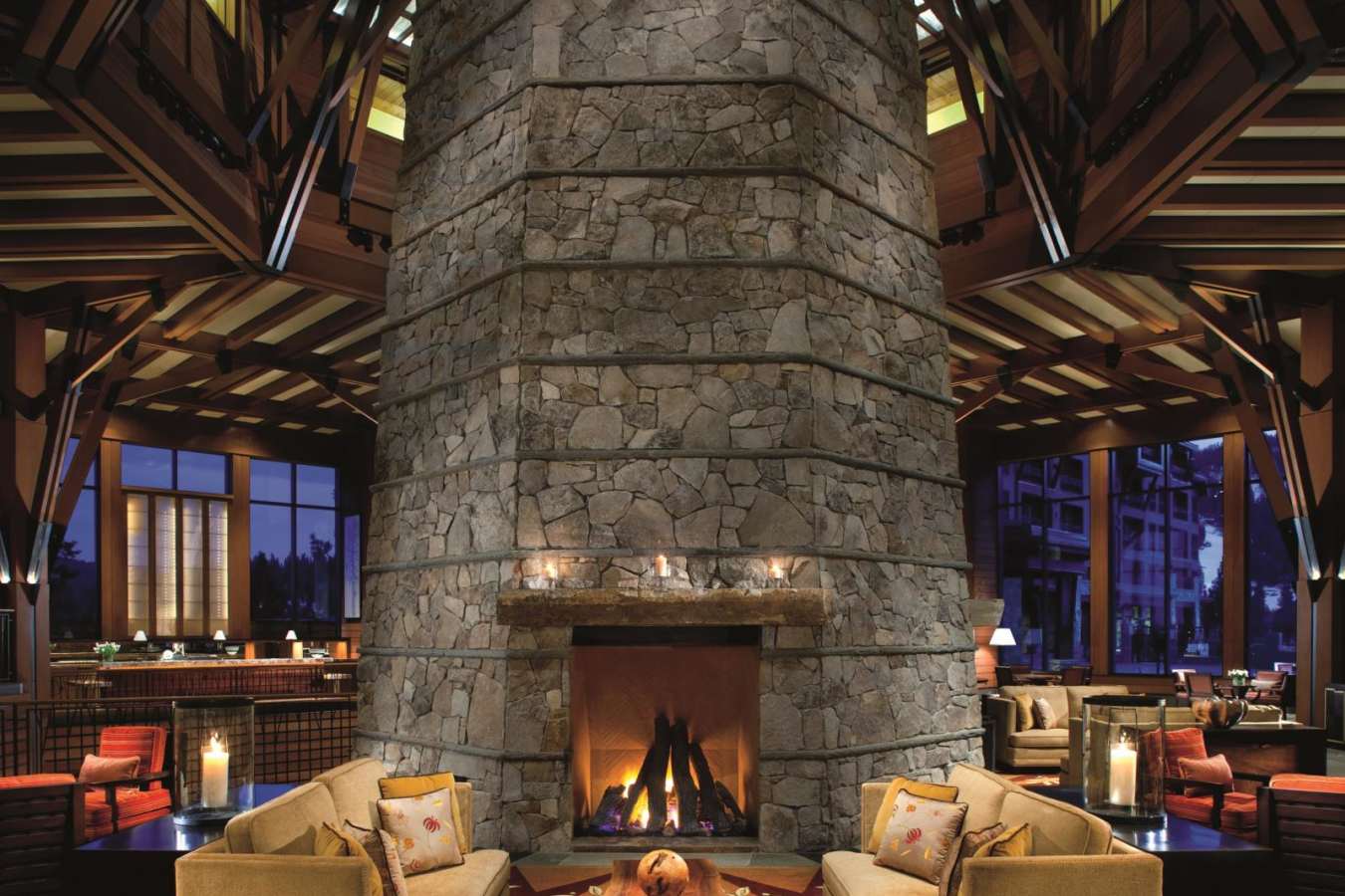Fireplace - Ritz Carlton Lake Tahoe