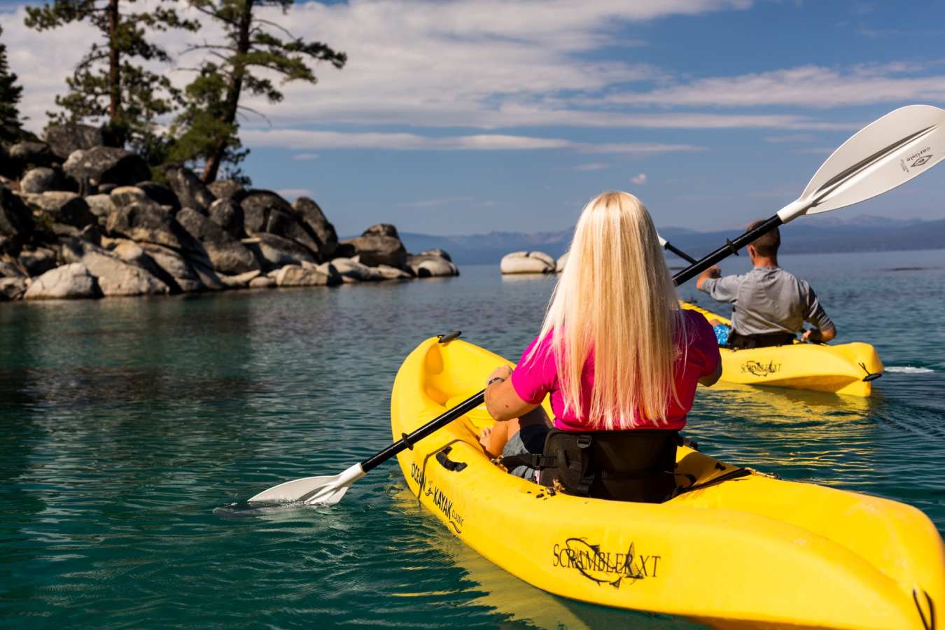 Kayaking on Lake Tahoe
