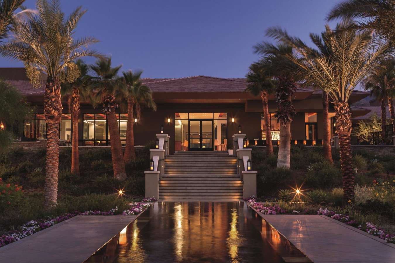 Gardens at night - The Ritz Carlton Rancho Mirage 