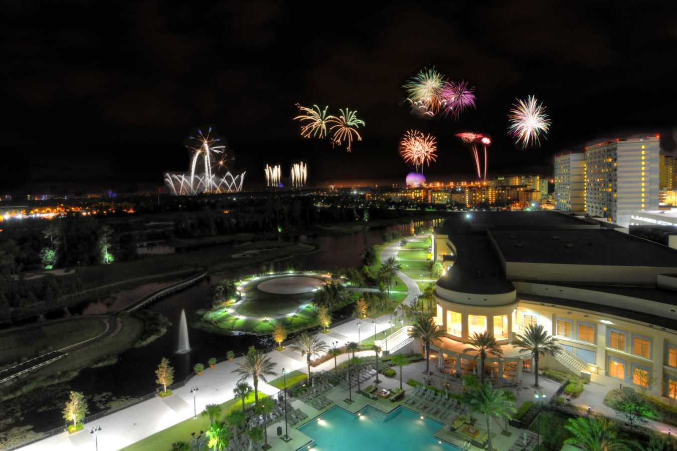 Disney Fireworks from Waldorf Astoria Orlando