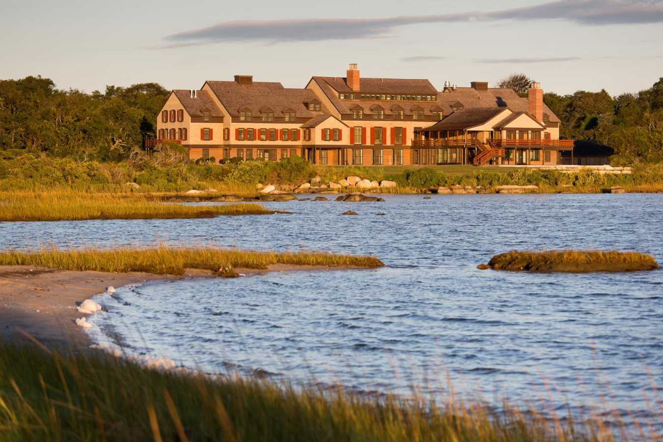 Across the Pond at Sunrise - Weekapaug Inn