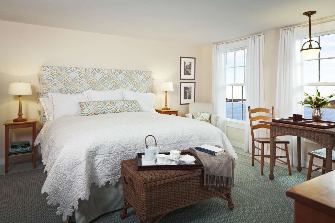 Great Egret Suite bedroom - Weekapaug Inn