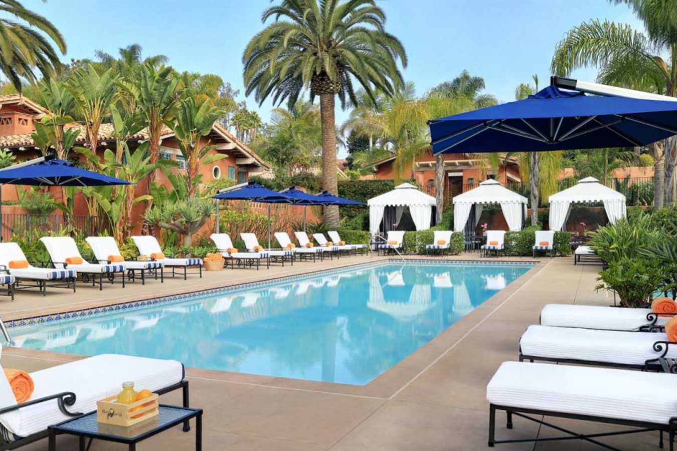 The pool at Rancho Valencia