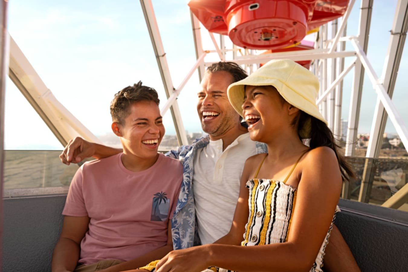 Family on Pacific Wheel Santa Monica 