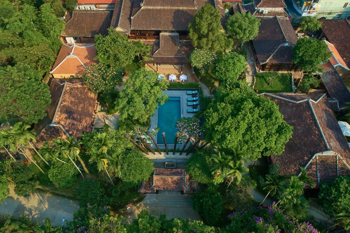 Aerial - Ancient Hue Garden Houses