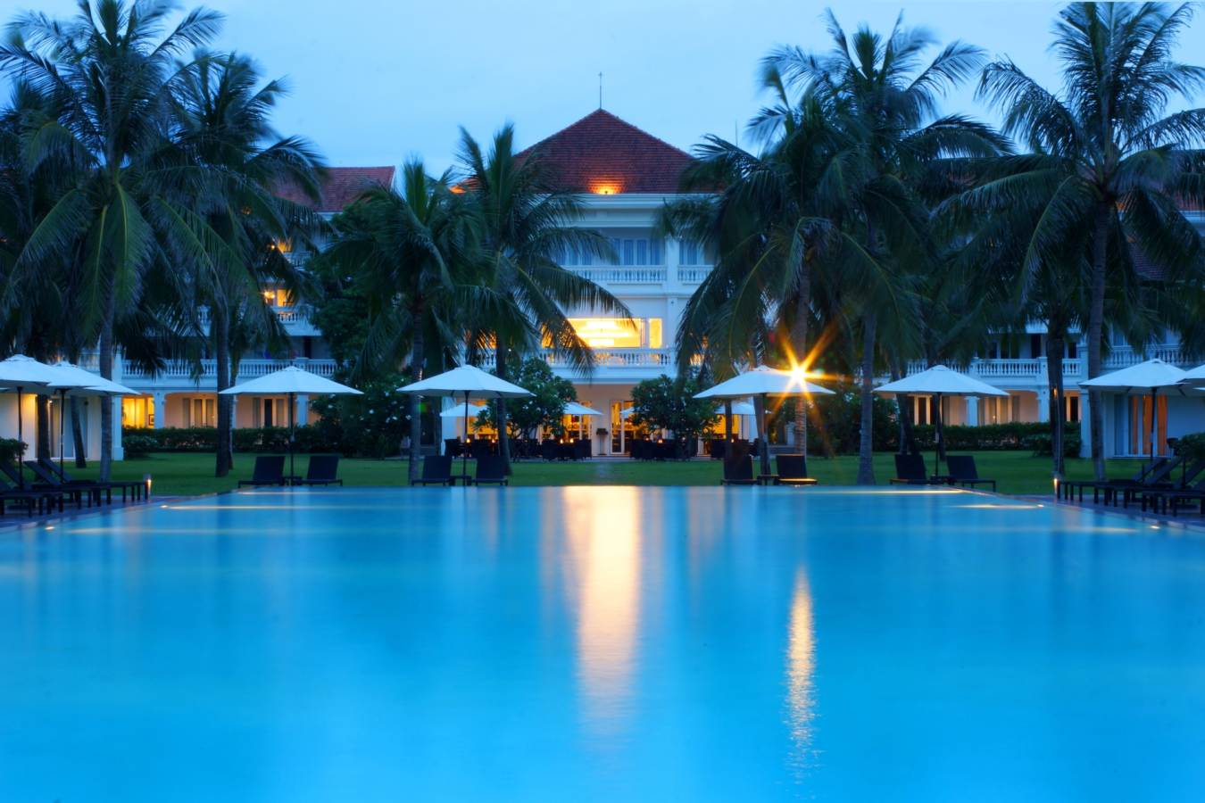 Pool in the Evening - Boutique Hoi An