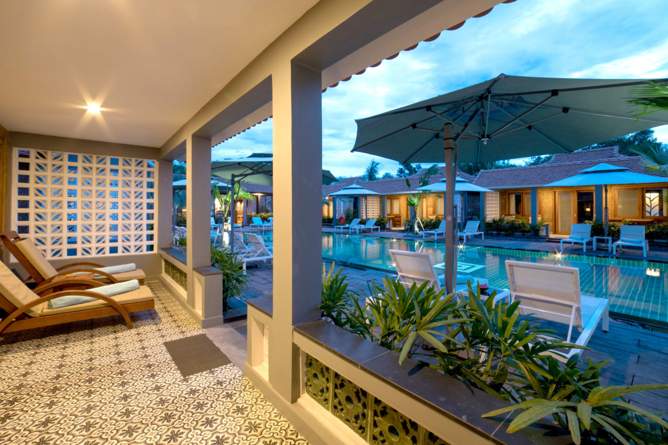 Pool Access Villa Outside  