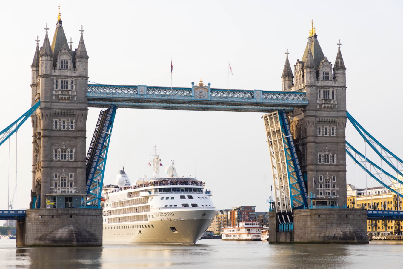 Ship under Tower Bridge 