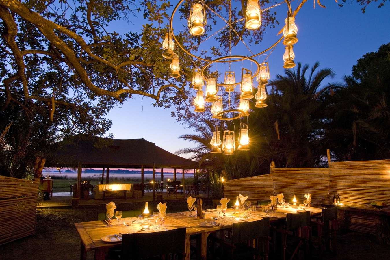 Evening Meal - Busanga Bush Camp