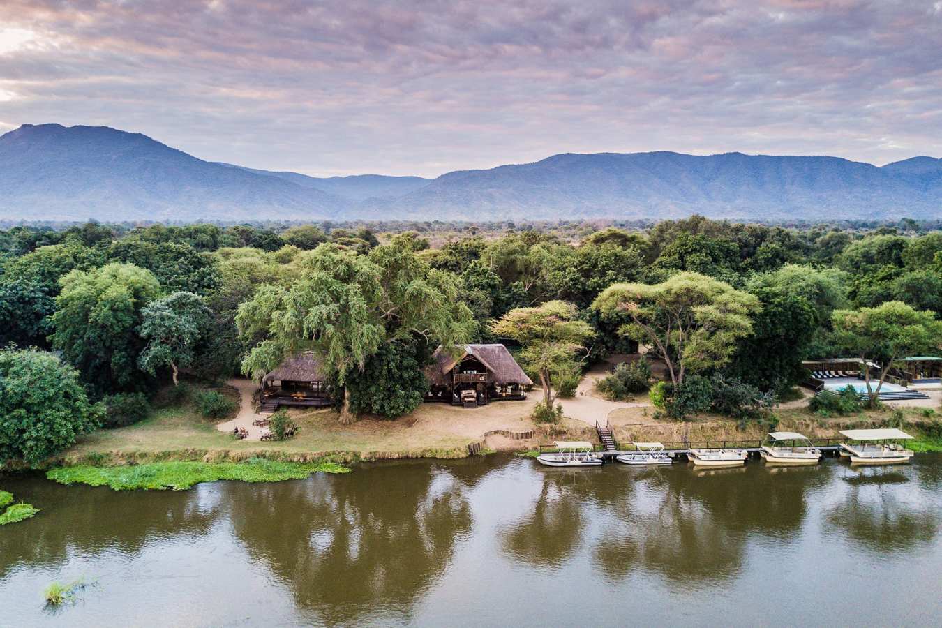 Aerial View of Camp - Chiawa Camp