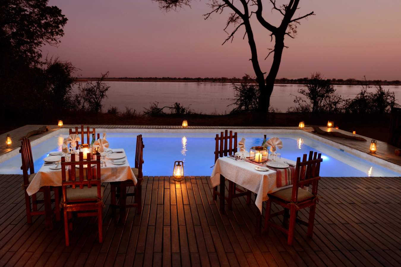 Private Pool Dinners - Chiawa Camp