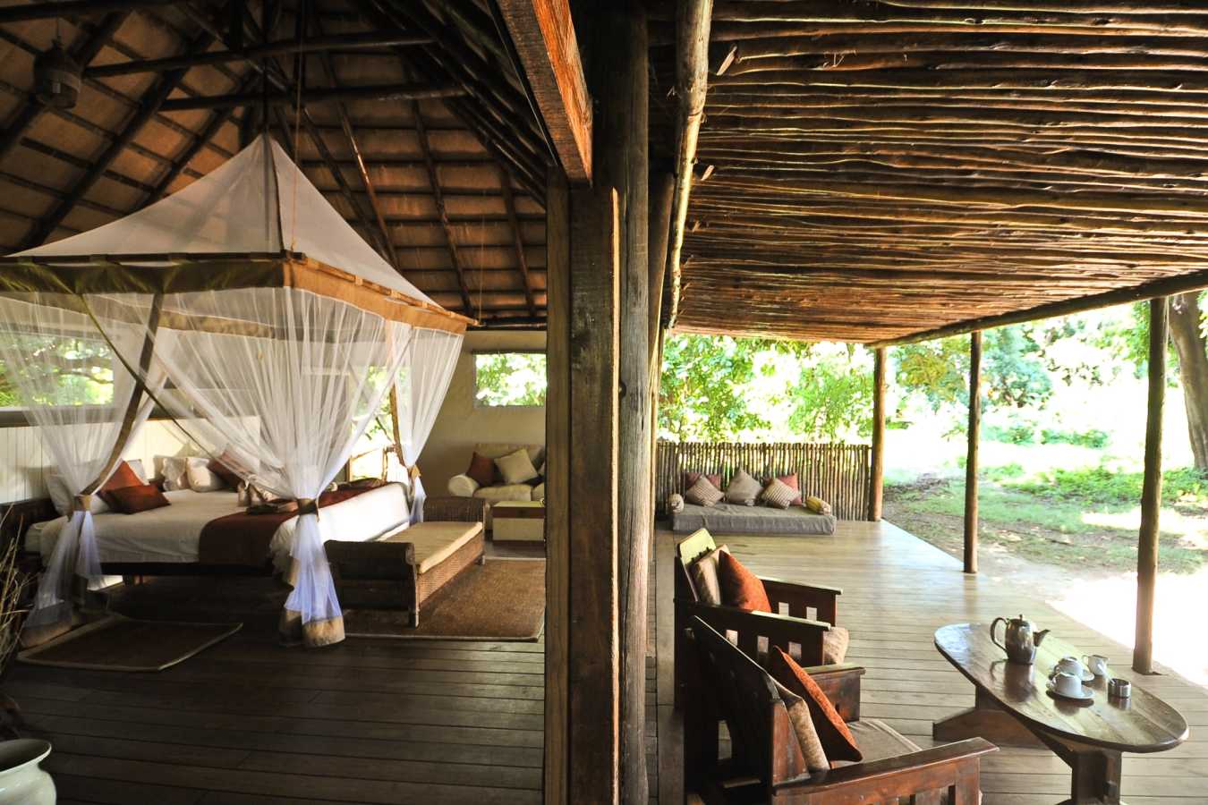 Tented Chalet Interior - Chiawa Camp