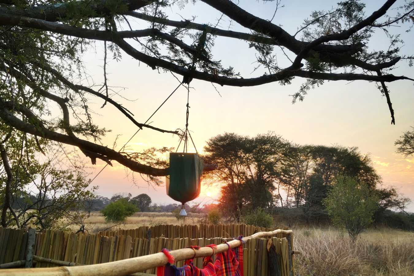 Bush shower - Ntemwa Busanga Camp