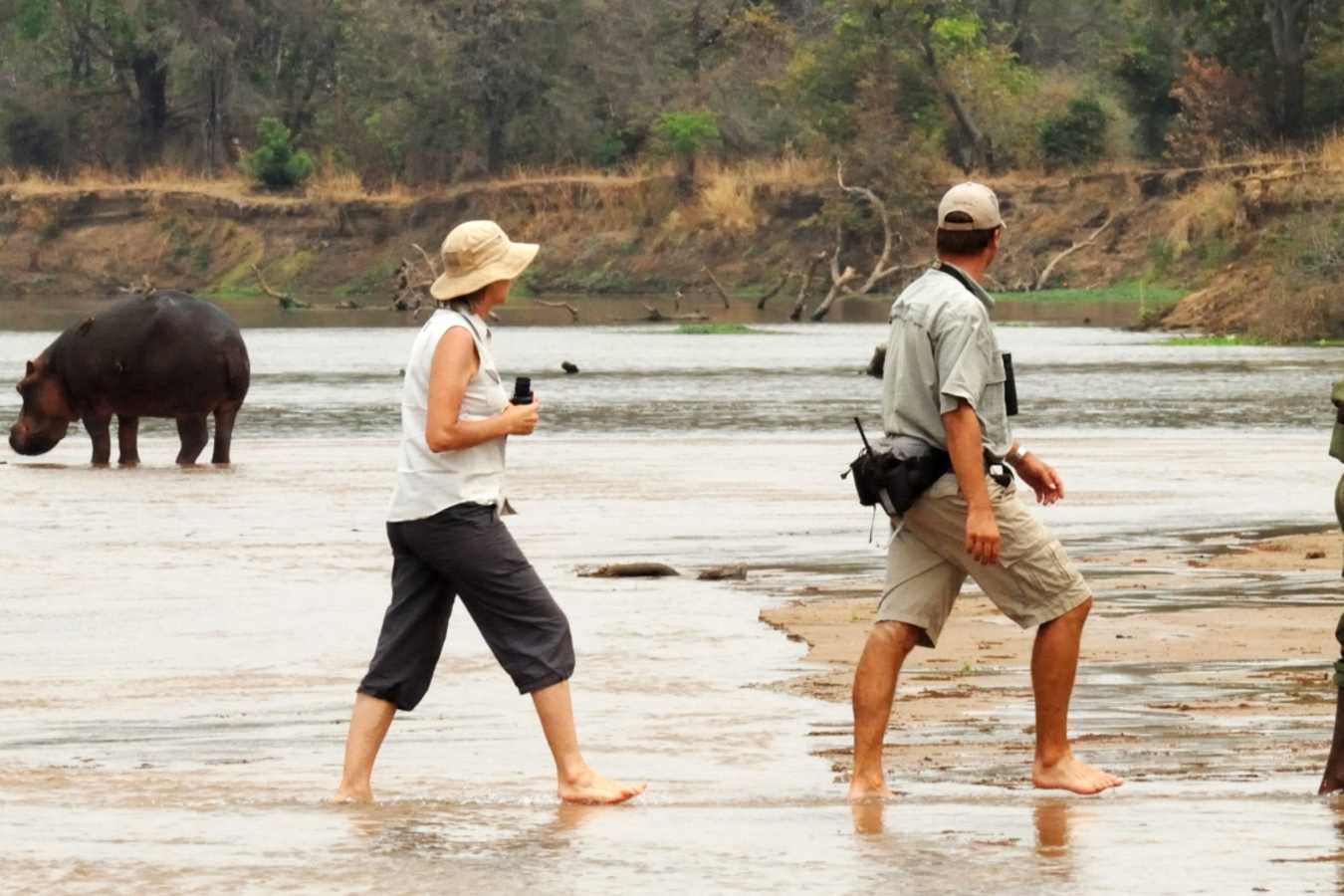 Crossing the Luangwa River