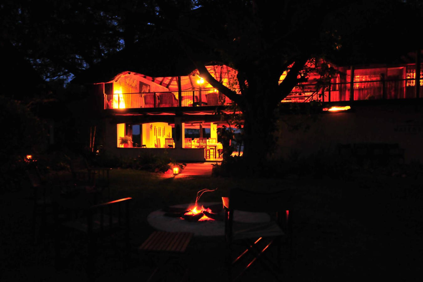 Lodge by night  - Waterberry Zambezi Lodge