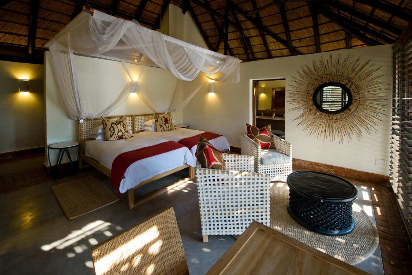 Mfuwe Lodge Bedroom - Exploring Southern Luangwa