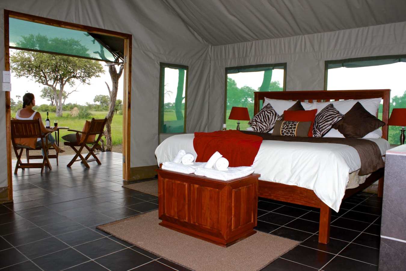 Tent Interior  - Bomani Tented Lodge