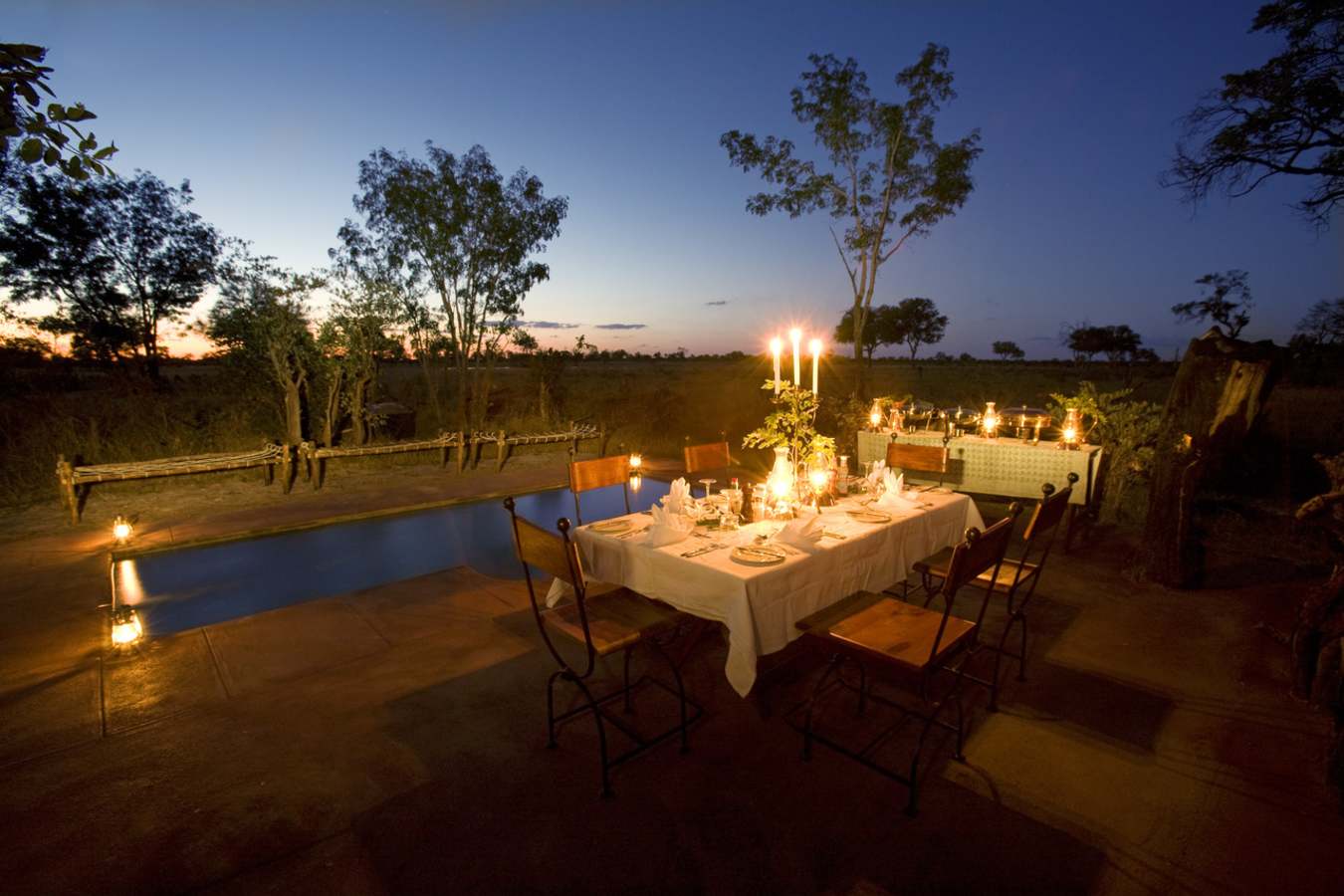 Evening Dining - Little Makalolo Camp