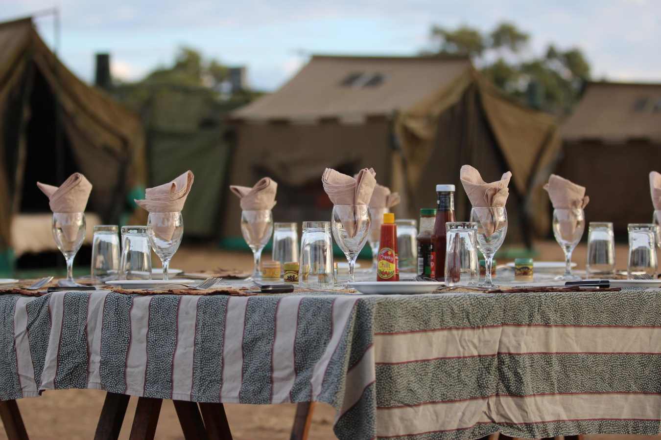 Breakfast table - Ruwesi Canoe Trail