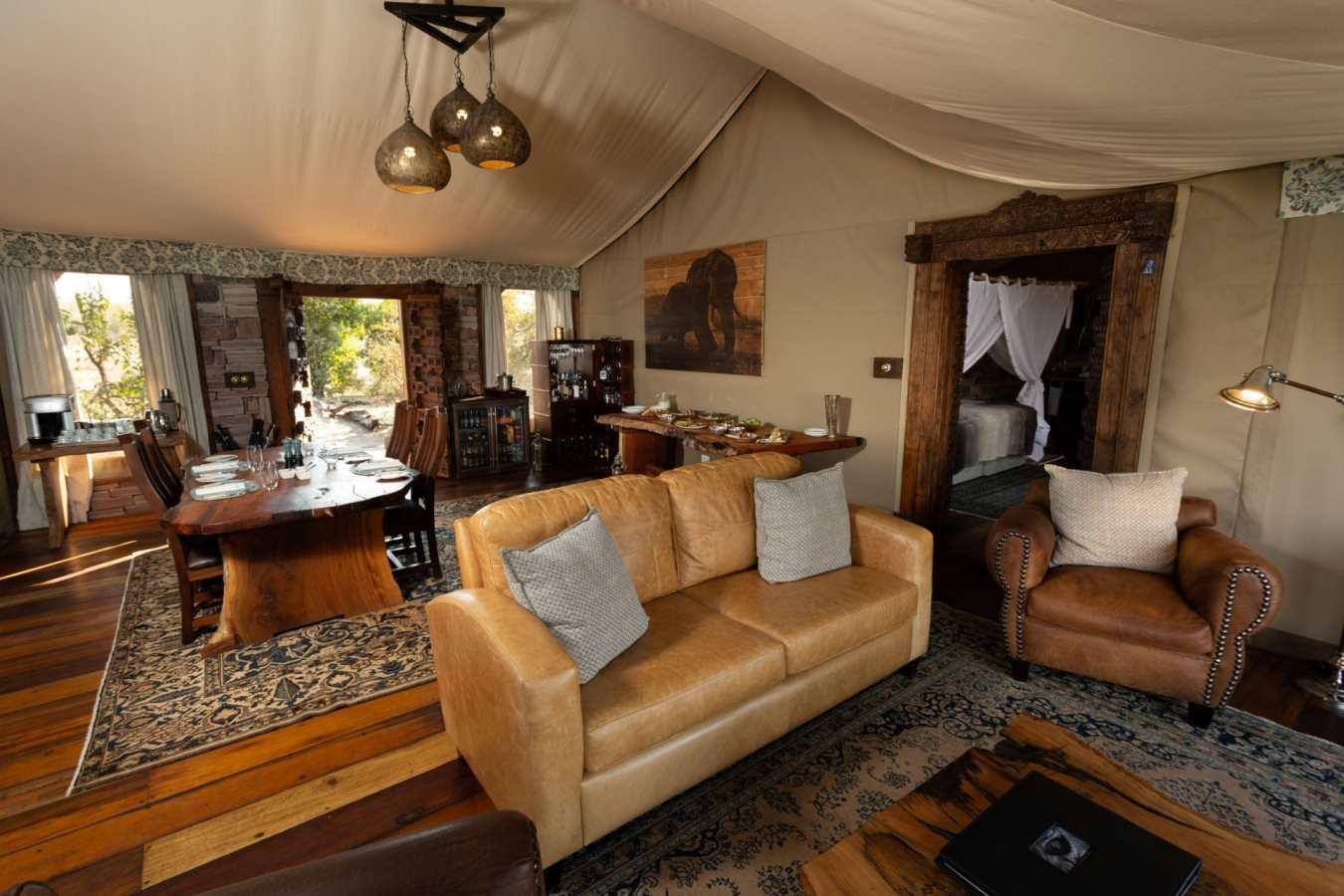 Family Tent Lounge Area 