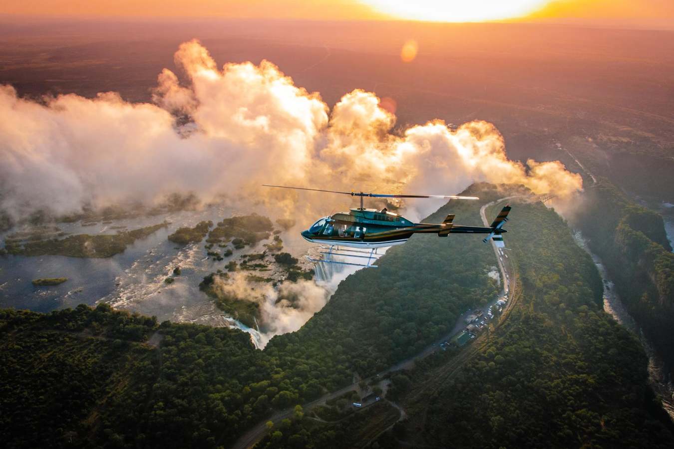 Helicopter flight   - Victoria Falls Hotel