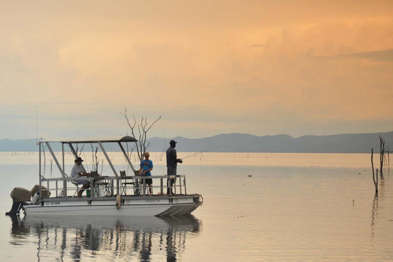 Fishing from Changa Camp - Zimbabwe in style