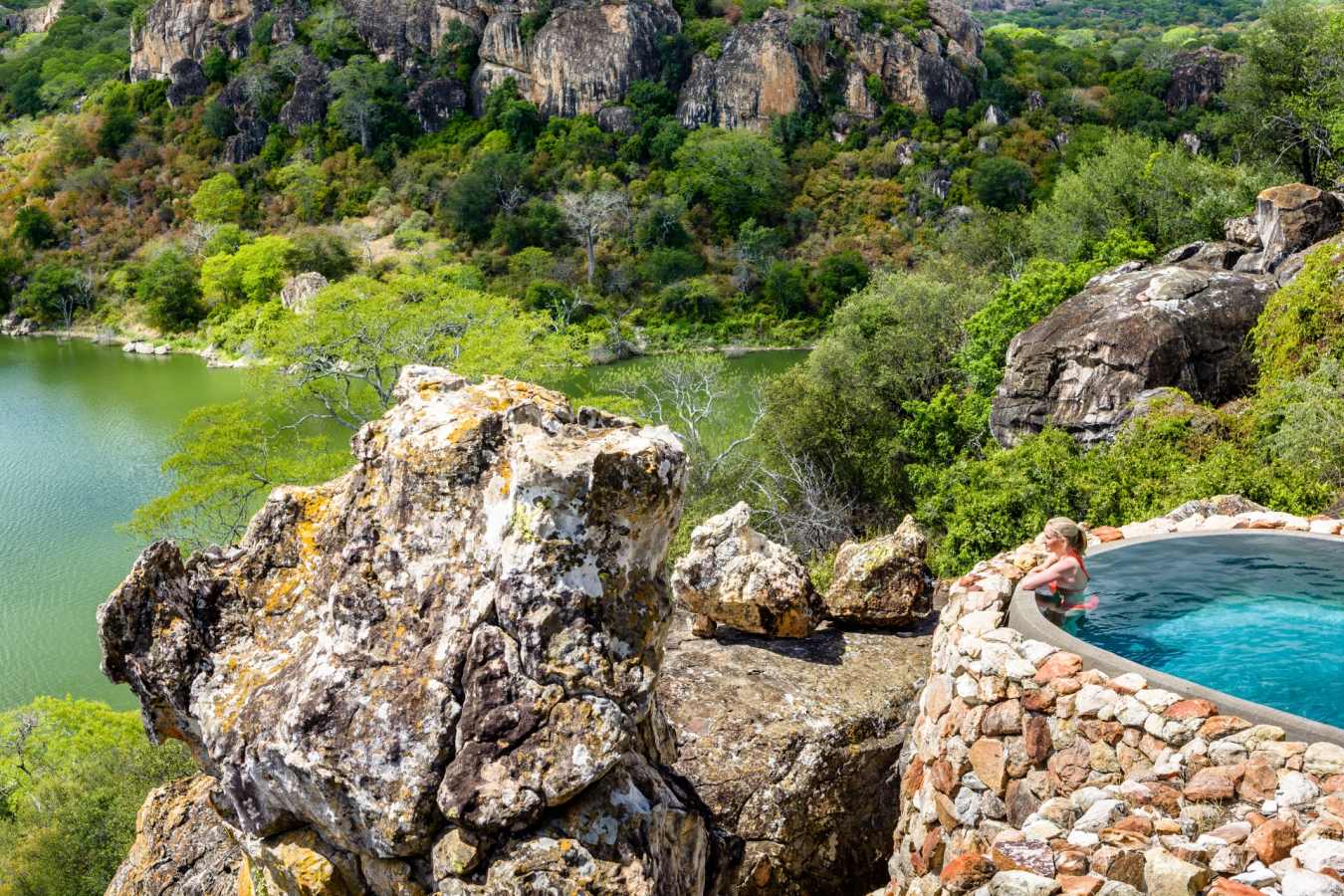 Swimming pool at Singita Pamushana