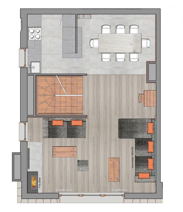 Chalet Triplex 1, first floor -  Pashmina Le Refuge