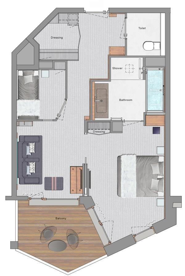 Triple room XL - Pashmina Le Refuge