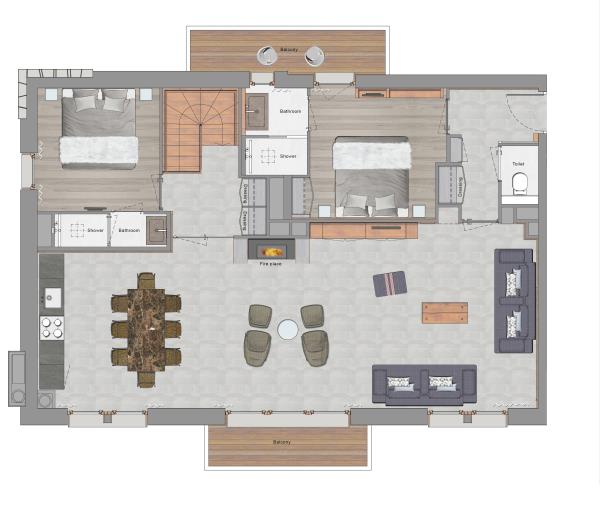 Cosy Home 3 XXL Ladakh Duplex level 1 - Pashmina Le Refuge