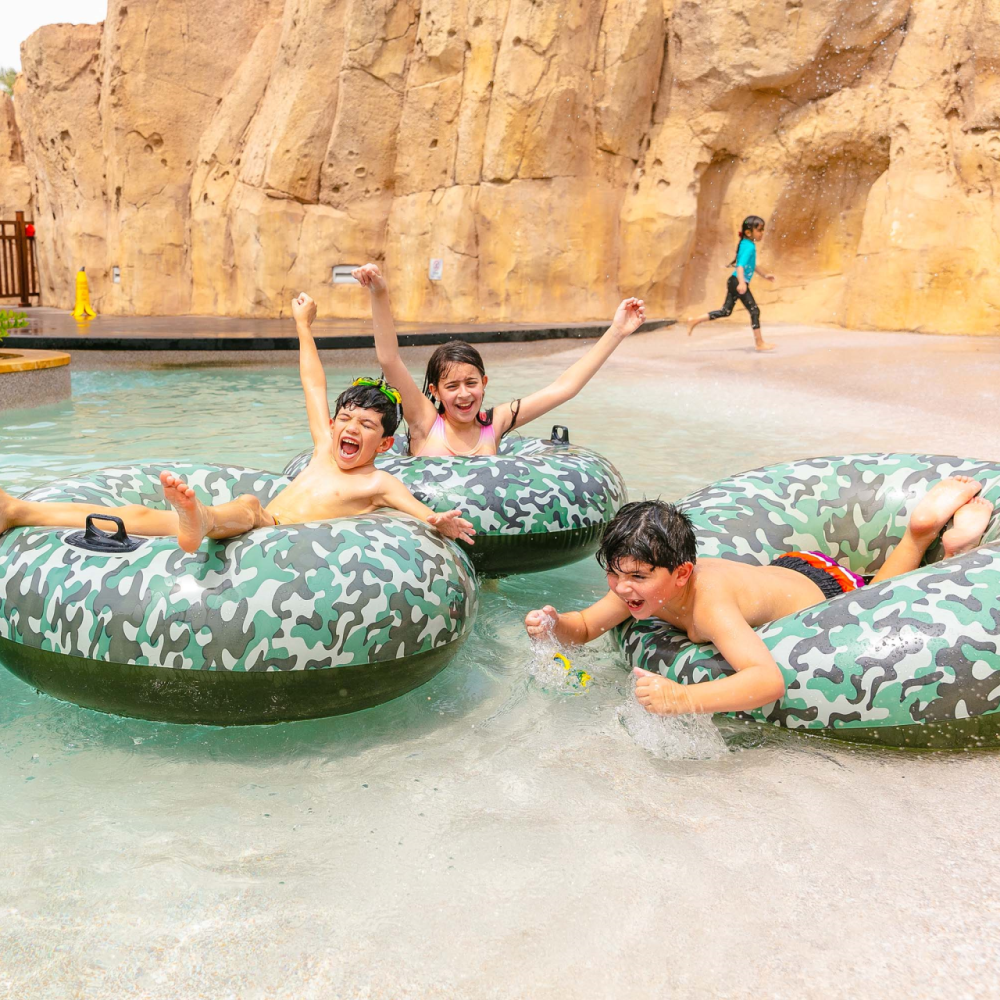 Kids playing in the water