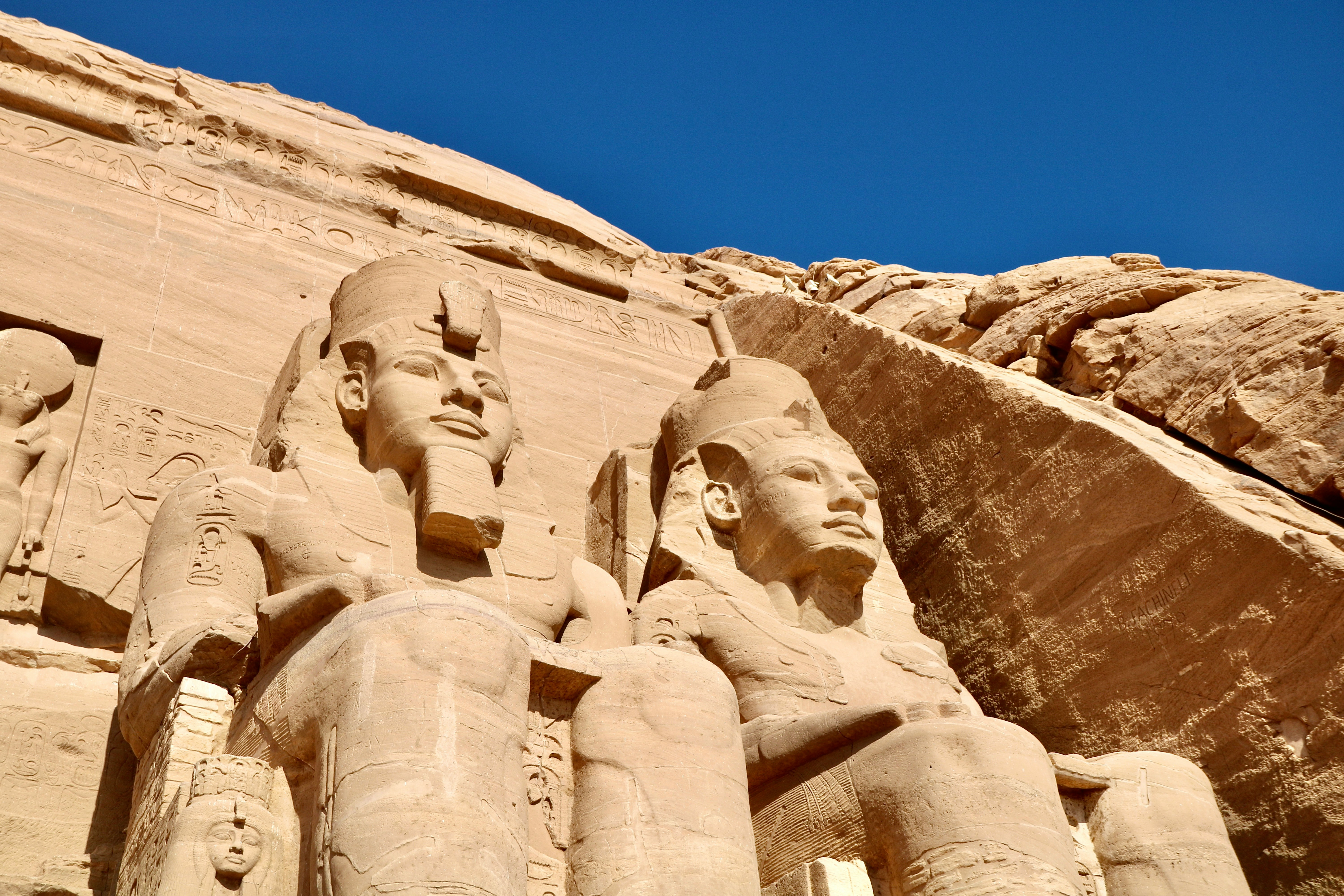 Stand Before the Colossi of Abu Simbel