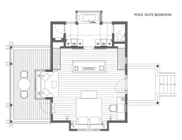 Pool Suite Bedroom - The Datai