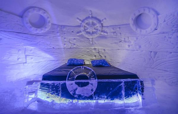 A snow room