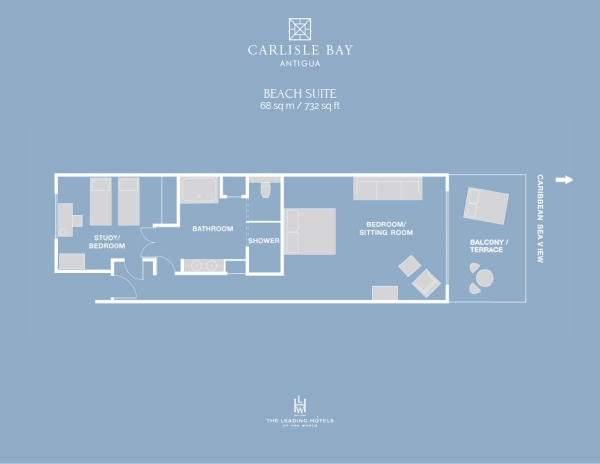 Beach Suite floorplan  