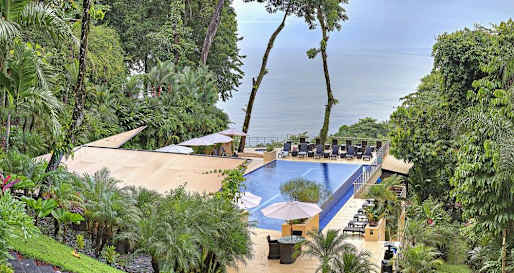 Hotel pool  Pacific views 