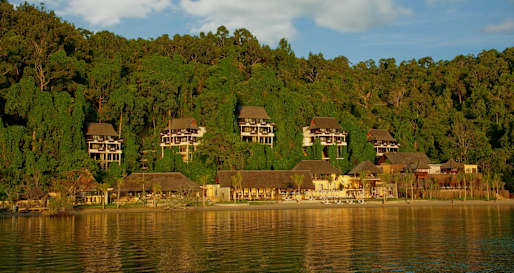 Resort View from the Sea - Gaya Island Resort