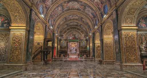 St Johns Co Cathedral Interior  