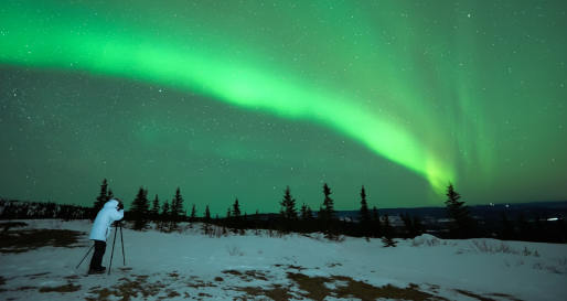 Photography - Northern Lights photography at Loggers Lodge