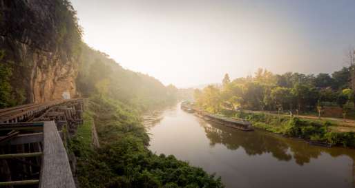 Kwai Noi Valley - Train Ride through the Kwai Noi Gorge