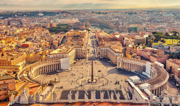 Early morning visit to the Vatican