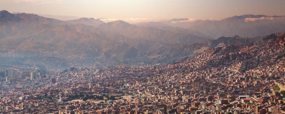 La Paz from above - Atacama to Lake Titicaca