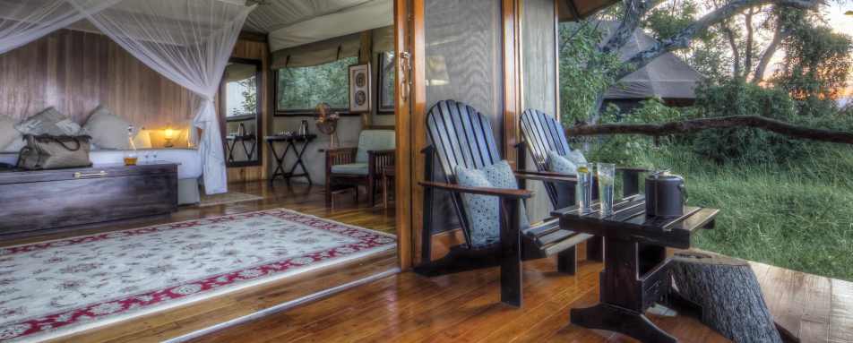 Tent with deck - Kanana Camp