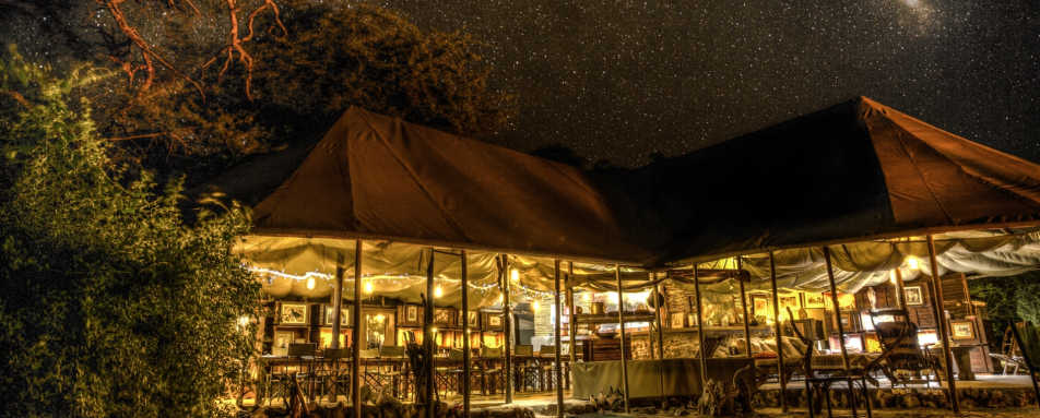 Camp at night - Meno A Kwena