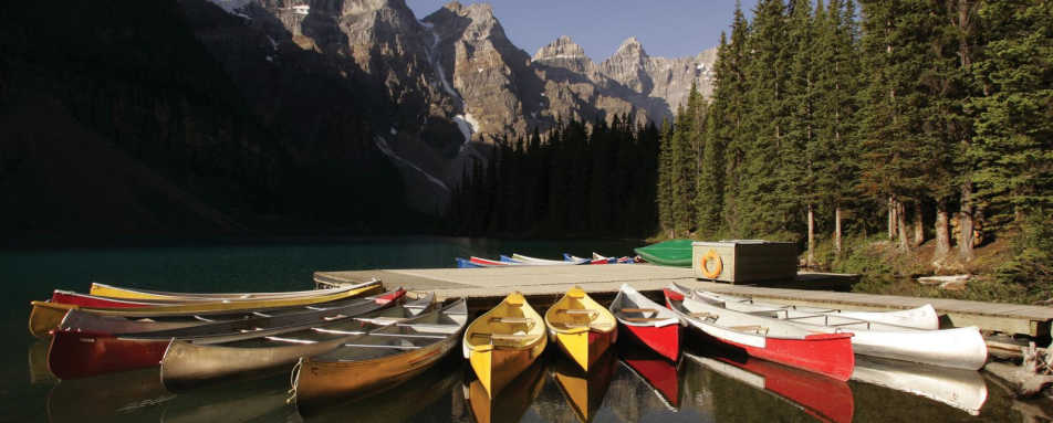 Moraine Lake Lodge Canoes