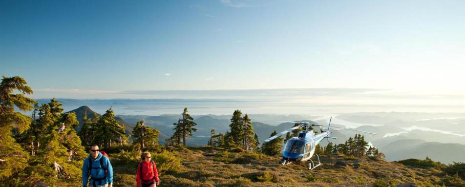 Heli Hiking at Nimmo Bay Resort