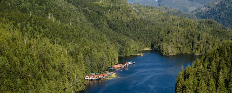 Remote wilderness lodge - Nimmo Bay